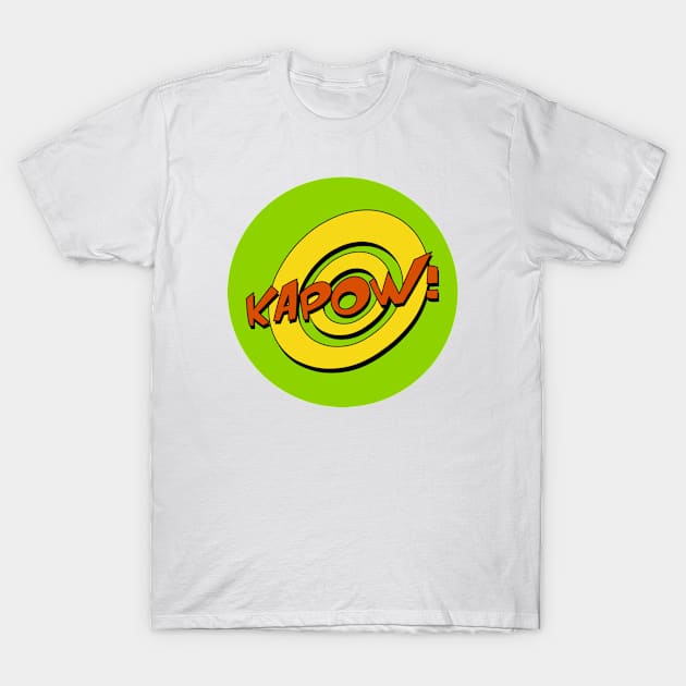 Kapow Comic Book Design T-Shirt by markmurphycreative